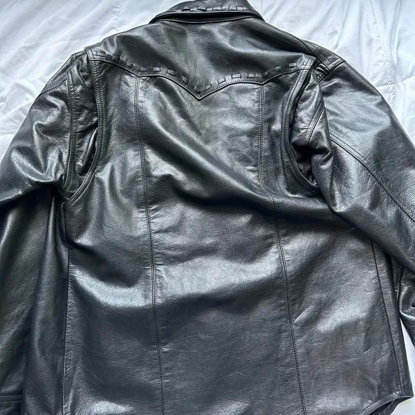 Harley Davidson Rare‎ 100% Leather Motorcycle Biker Jacket Medium - Image 6