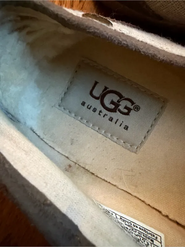 UGG Australia Taupe Linen Espadrille Slip-On Flats Loafers 7.5 - Image 9