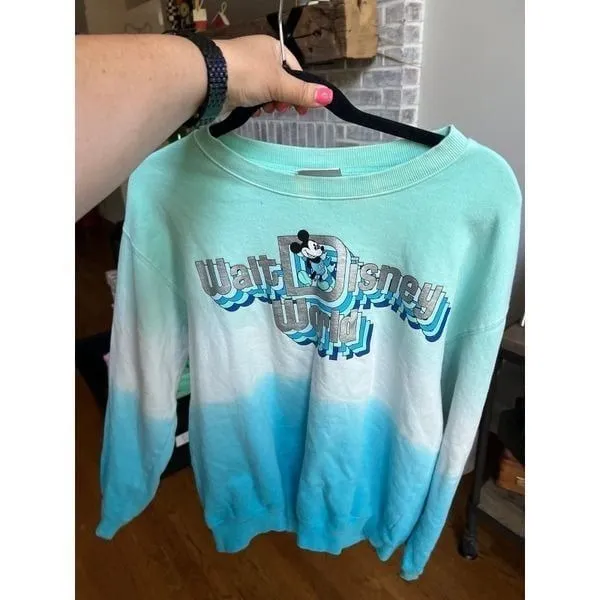 Disney Properties DISNEY Sweatshirt‎ Mickey Mouse Size small Unisex blue - Image 2