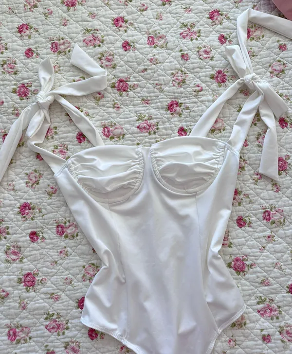 White Tank Bodysuit - Image 2