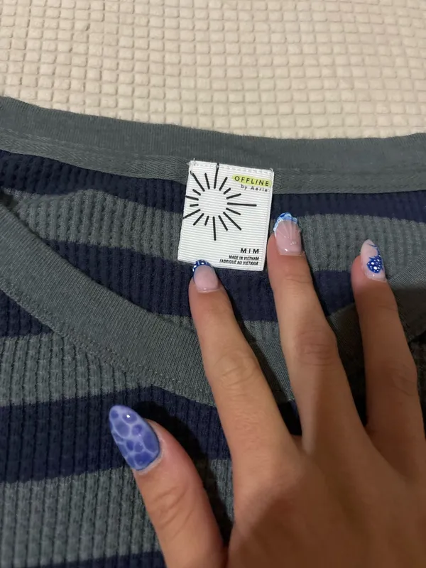 Aerie OFFLINE by Waffle Knit Long Sleeve - Image 3