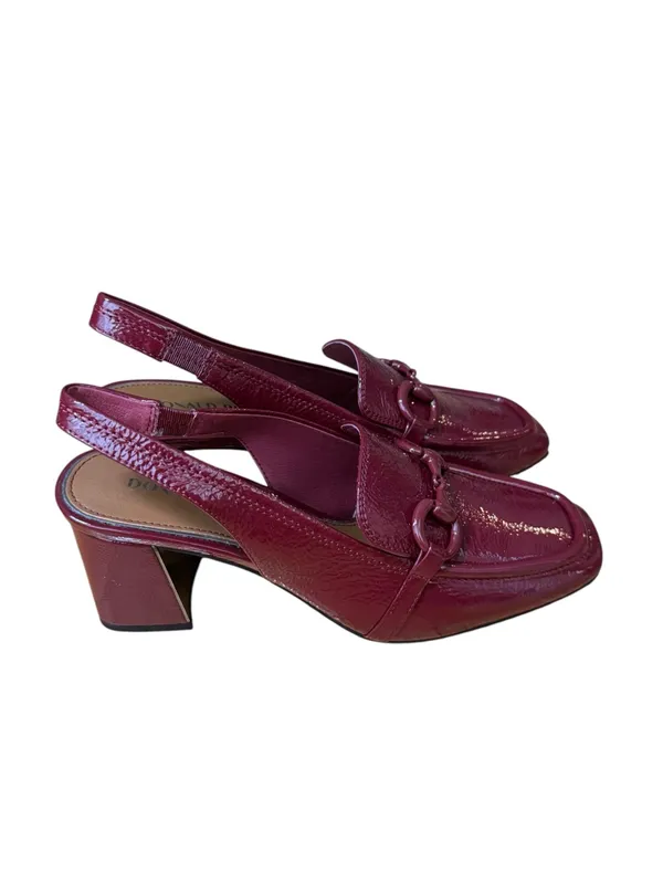 Donald Pliner Loafer Slingback Pump in cranberry 8 NWT - Image 3
