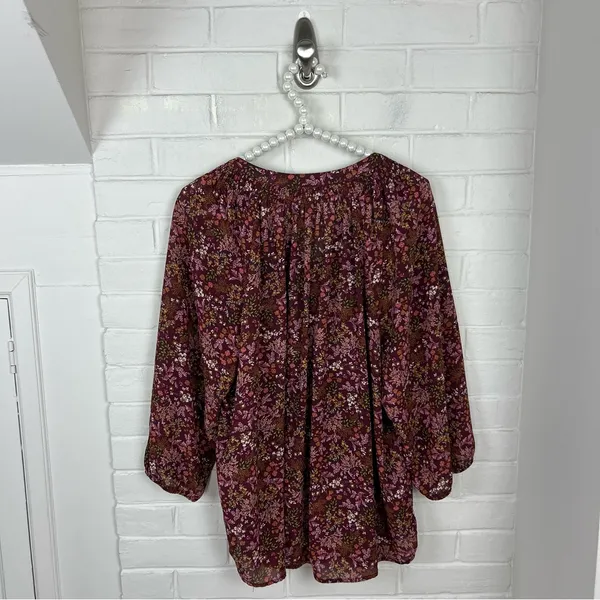 Mason & Belle Boho Floral Embroidered Tassel Blouse Top Size 1X - Image 10