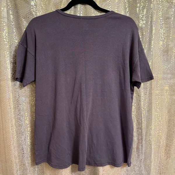 Aerie Crewneck Gray Stretch Unique Dyed Casual T Shirt Small NWT - Image 2