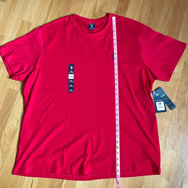 U.S. Polo Assn. Men’s Crew Neck T-Shirt Red 2XL Short Sleeve 100% Cotton NWT - Image 7
