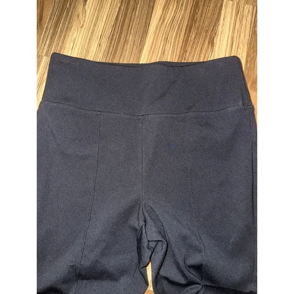 Bar‎ III Women's Sz M Medium Black Pipe Mid Rise Pull On Dress Pants Leggings - Image 2