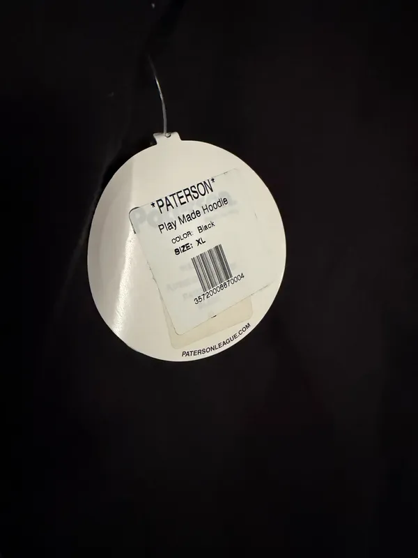 Black Paterson Play Made Hoodie Men’s XL NWT Black - Image 5