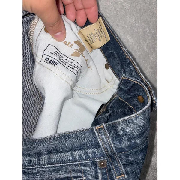 7 for all mankind women's jeans flare 28 low rise‎ - Image 4