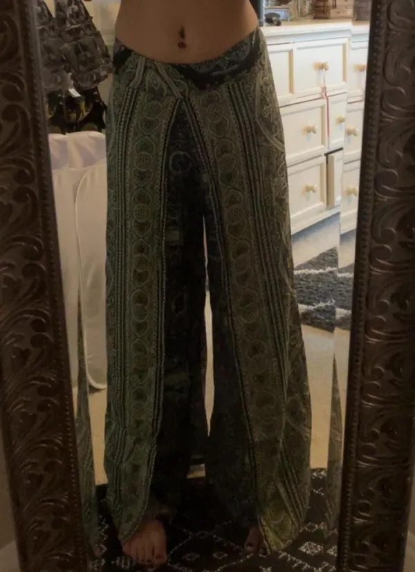 Tribal Print Wide Leg Palazzo Pant/skirt - Image 3
