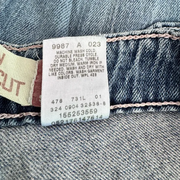 Vintage Levis 525 Jeans Nouveau Low Bootcut Y2K 2000s Medium Wash‎ Size 8M - Image 9