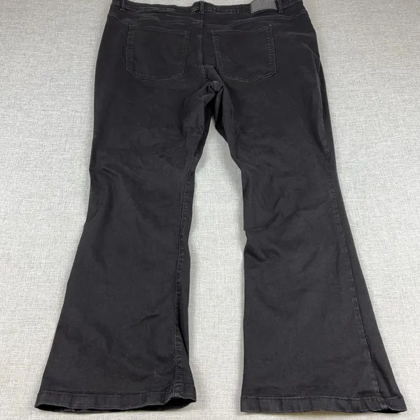 Noisy May Sallie Jeans Womens 34x32 Black Dark Wash High Rise Flare Denim - Image 2