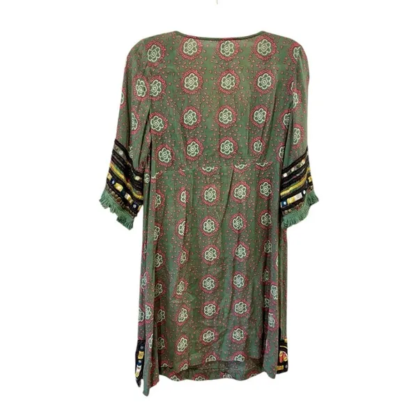 Anthropologie Raga Elena Printed Embroidered Tunic Dress Size Small - Image 6