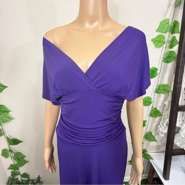 Enfocus Studio Elegant Purple Women's Dress - Image 3
