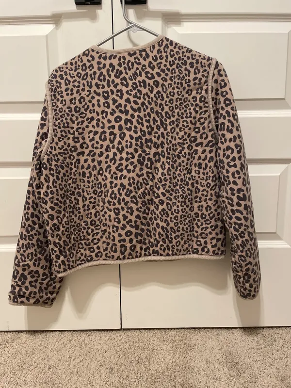 Abercrombie Kids Cheetah Print Jacket (kids 14-16 but fits like a Women's S) - Image 2