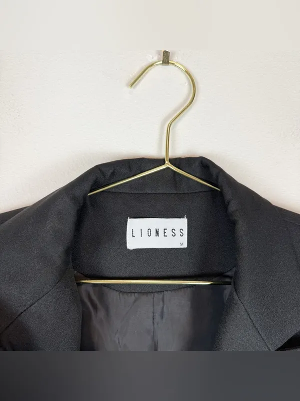 Lioness Palermo Blazer‎ Black Double Breasted Size Medium - Image 12