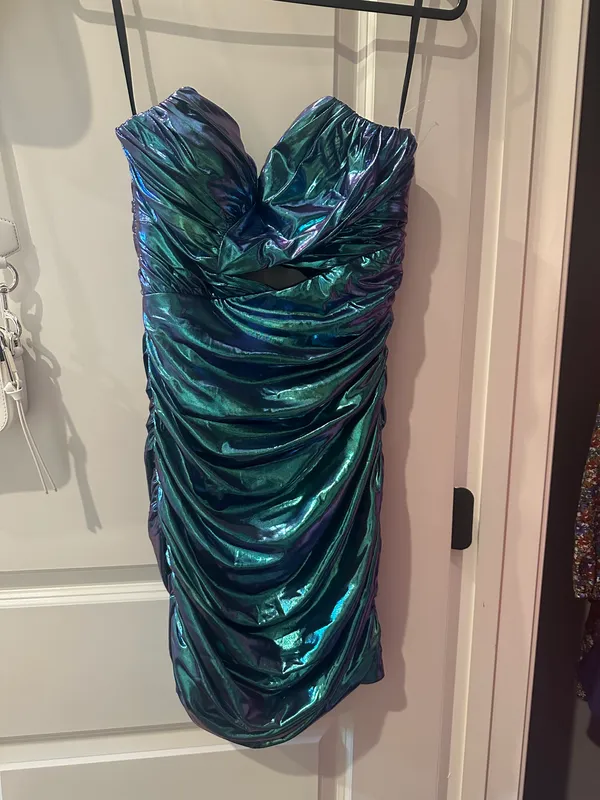Teal Homecoming Dress - Image 3