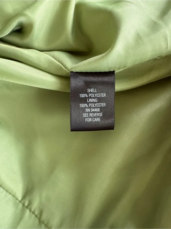Croft & Barrow Light Green Short Trench Coat Size XL - Image 9