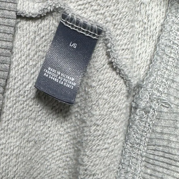 Aerie Womens Relaxed Raglan Sleeve Crewneck Sweatshirt Heather Grey Large‎ 8527 - Image 4