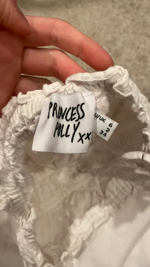 Princess Polly Dress Mini White size 2 - Image 2
