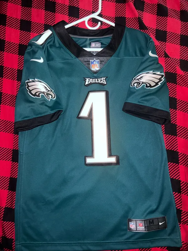 Men's Philadelphia Eagles Jalen Hurts Nike Midnight Green Team Game Jersey - Image 4