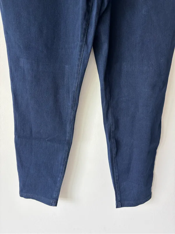 Halara Maternity Blue Stretchy Jean Jeggings Over Belly Panel - Image 5