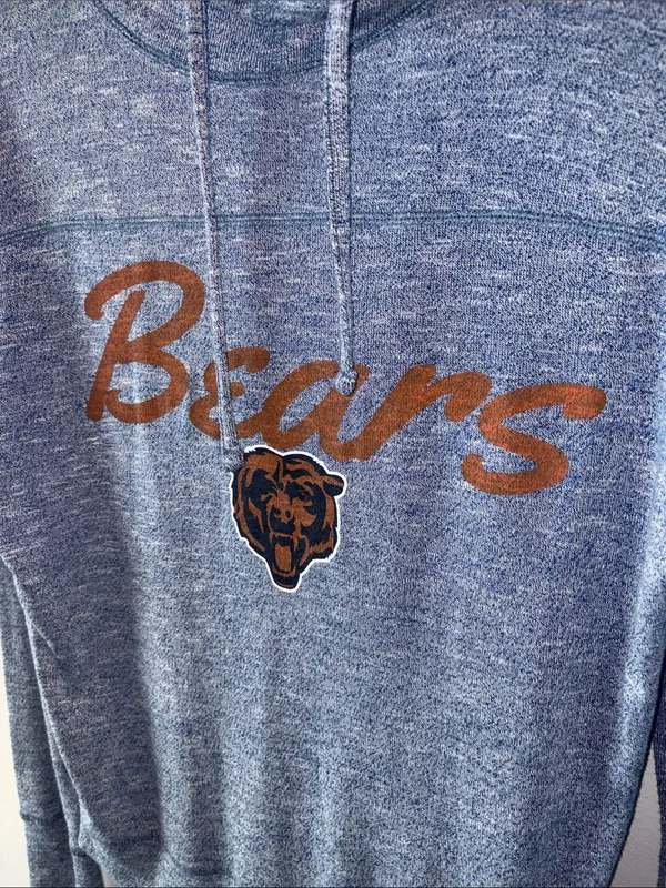 NFL Chicago Bears Heathered Cowl Neck Hoodie - Image 2