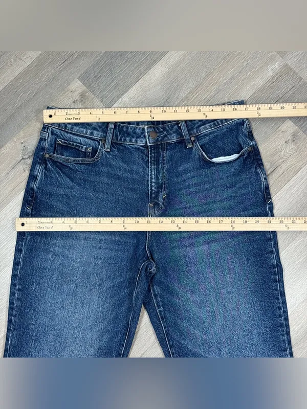 ANA A New Approach Mid Rise Boyfriend Jeans Blue Size 12 Crop Mom Relaxed - Image 7