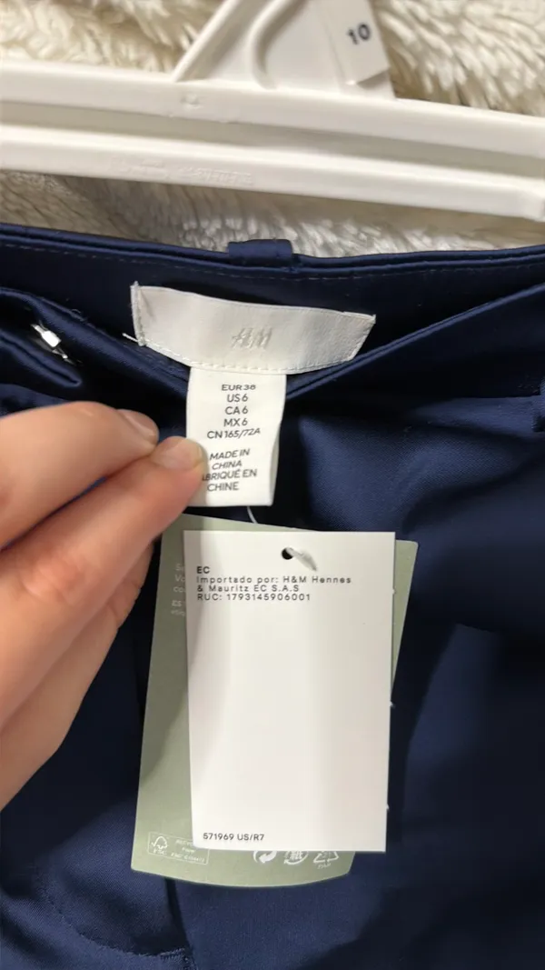 H&M Silk cargo pants - Image 3
