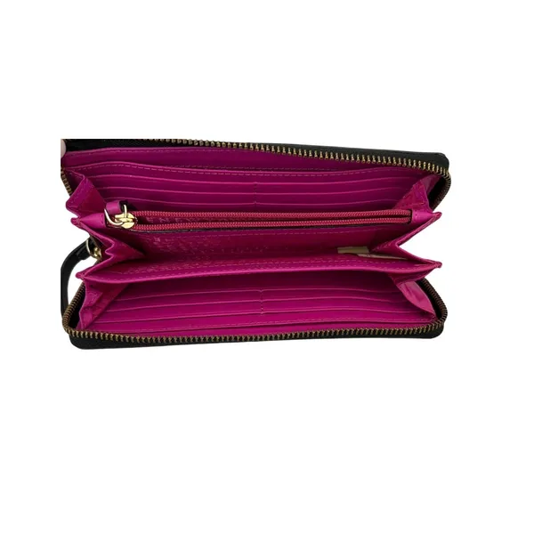 Kate Spade New York Penn Place Neda Black White Leather Wallet - Image 5