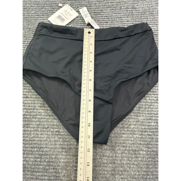 Andie Swim The Wide Band High Waist Bikini Bottom Black XS Classic Sexy AB454 - Image 4