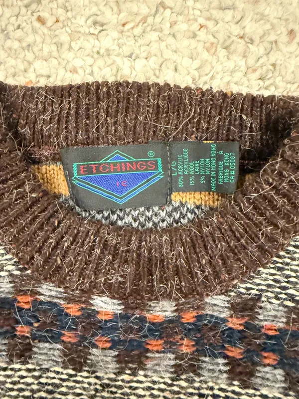 Vintage Sweater Multiple Size M - Image 3