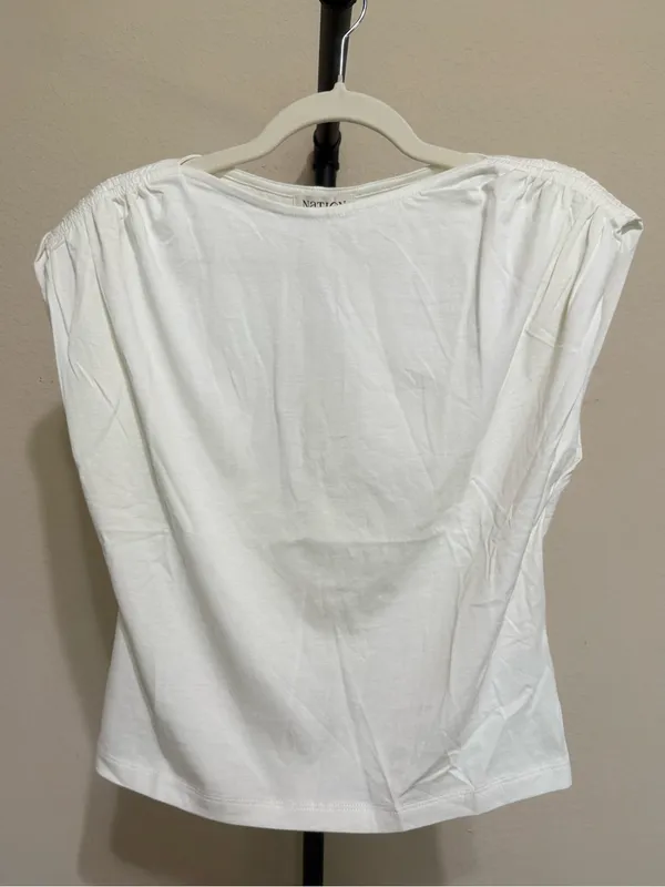 NWT Anthropologie x Nation Los Angeles Cotton Rebecca Boat-Neck Top - Image 4