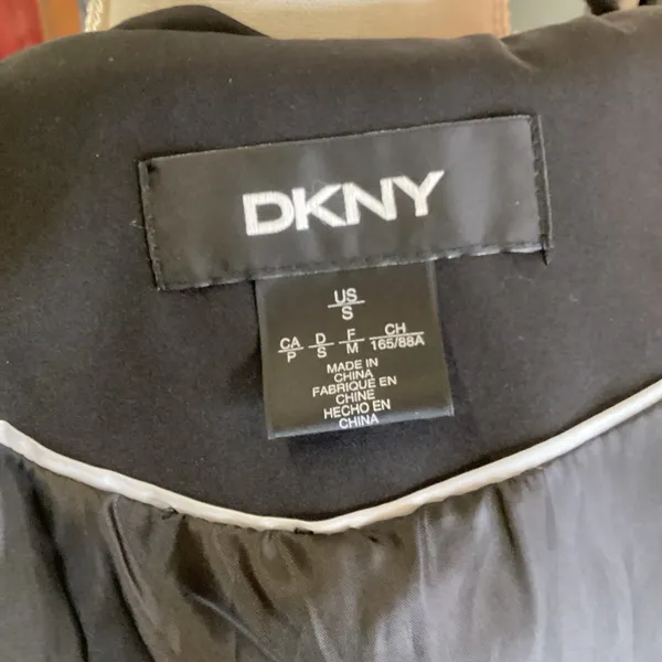 Donna Karan DKNY Black Trench Coat with‎ Hood - Image 6