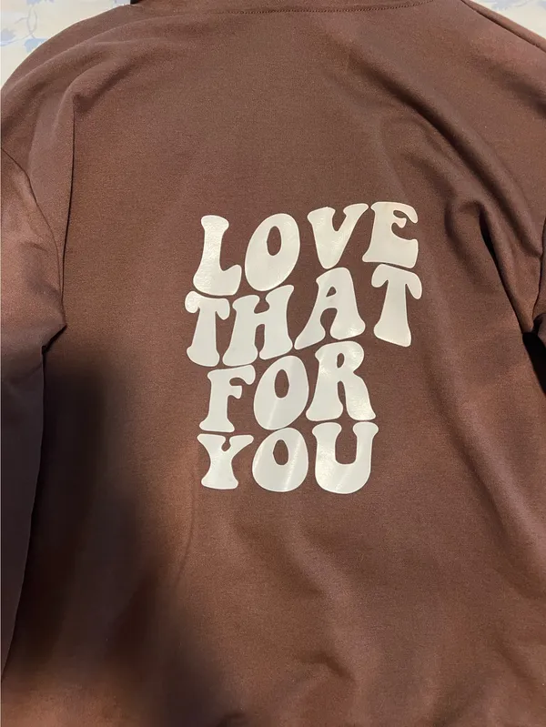Love That For You Hoodie Brown - Image 3
