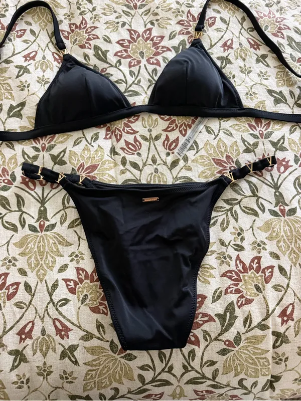 Victoria’s Secret Women’s Sexy Black Bikini Swimming Suit Set 2 Piece Size Small - Image 3