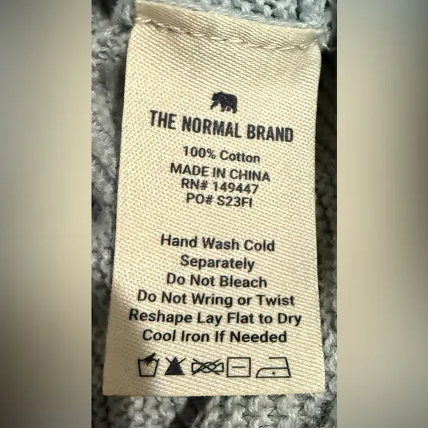 The Normal Brand Lounge Set Helen Knit Sweater Henley Top Wide Leg Pants XS / S - Image 10