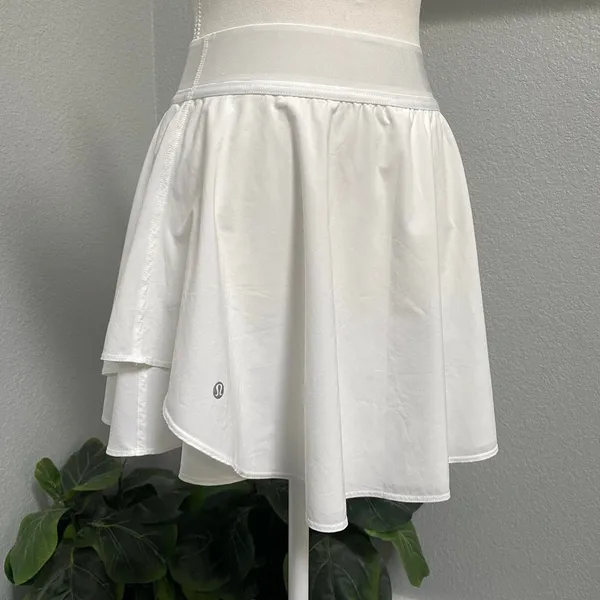 Lululemon White High Rise Tennis Skirt Pleated Built In Shorts Activewear Y2k - Image 2
