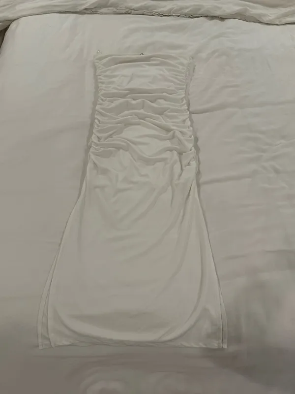 Bershka Strapless Midi Dress - Image 7