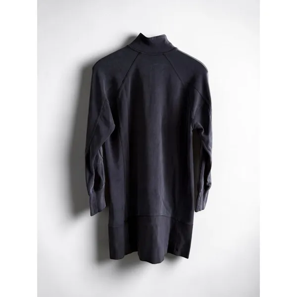 Lululemon Quarter Zip Long Sleeve Athletic Dress Charcoal Gray Thumbholes size 4 - Image 2