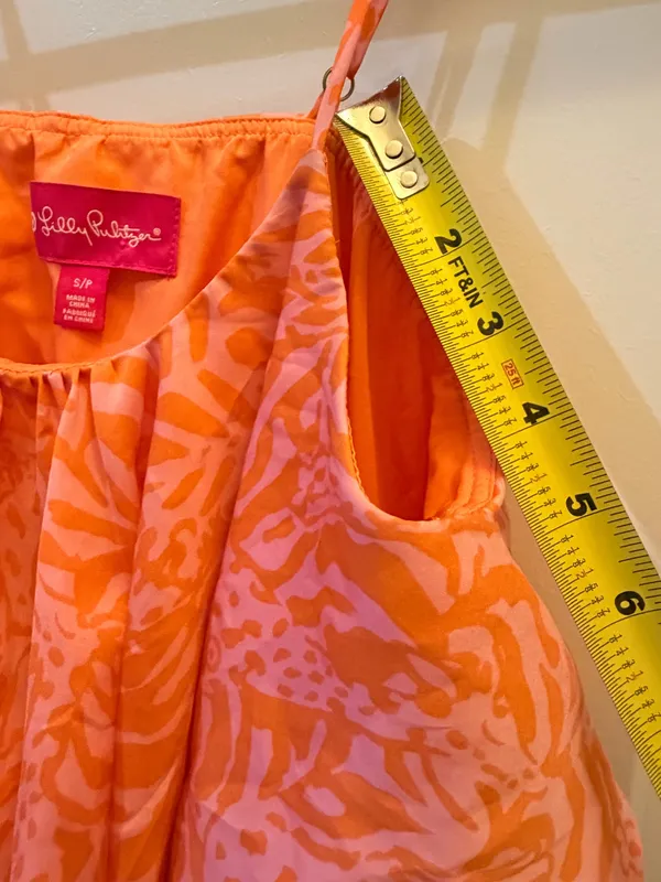 Lilly Pulitzer for Target Pink & Orange Giraffe Print Ruffle Dress – Size Small - Image 4