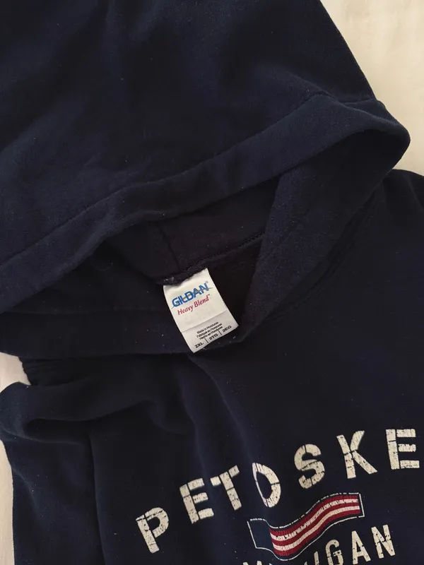 Navy hoodie Blue Size XXL - Image 2