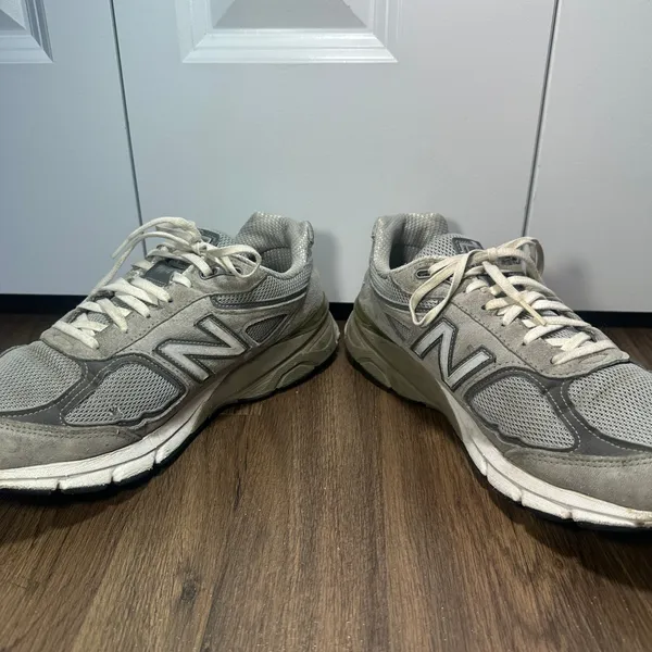 New Balance 990v4 Sneakers Women 9.5 Gray Suede Mesh USA Made Casual Running Dad - Image 6