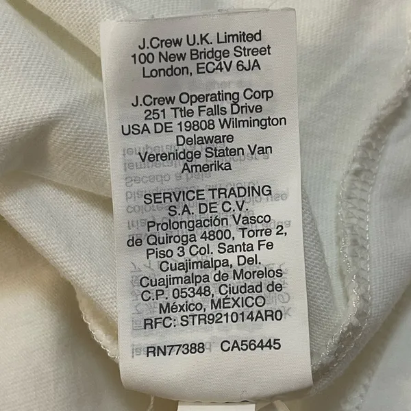 Madewell Hem & Thread White Holepunch Mix Flutter Top women’s size medium - Image 7