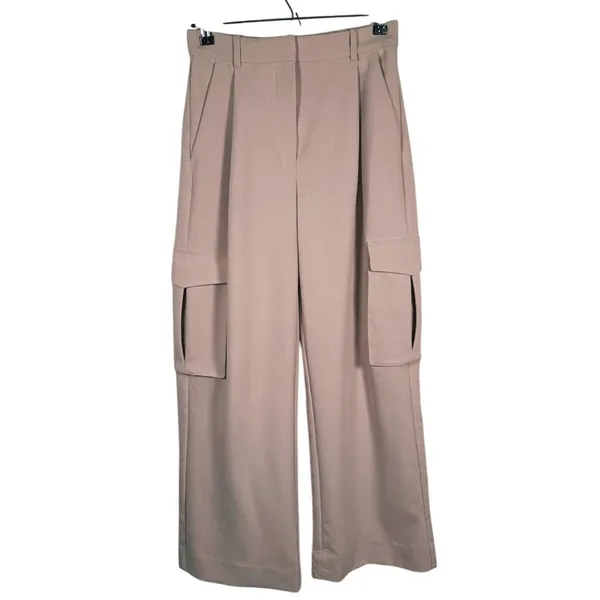 Abercrombie & Fitch Sloane Tailored Cargo Pants Size 26 (2) Beige Utility Scandi - Image 2