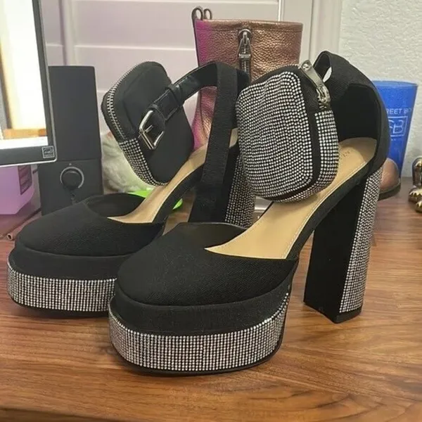 Azalea Wang AKIRA Dolls Kill Diamonds on My Feet Platform Pump Clubcore Rave - Image 2