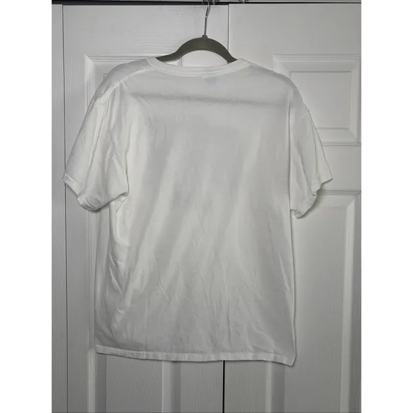 Delta Starbucks Pike Place Seattle T-Shirt Womens Size L White Graphic Tee - Image 4