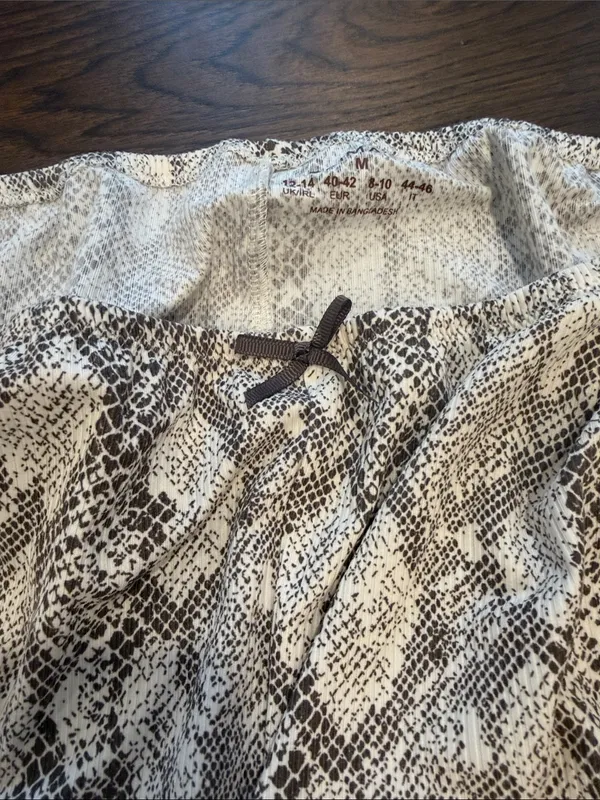 Primark Leopard Lace Cami Pajamas Size Medium NWT - C27-086 - Image 10