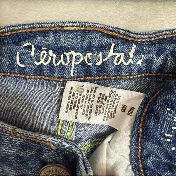 Vintage Aeropostale Denim Shorts | Size 000 - Image 5