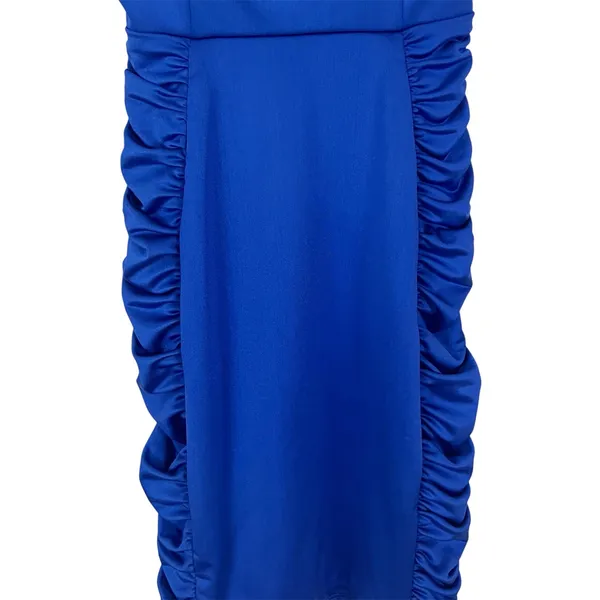B. Darlin Royal Blue Side Ruched Sleeveless Bodycon Mini Dress Size 3/4 - Image 6