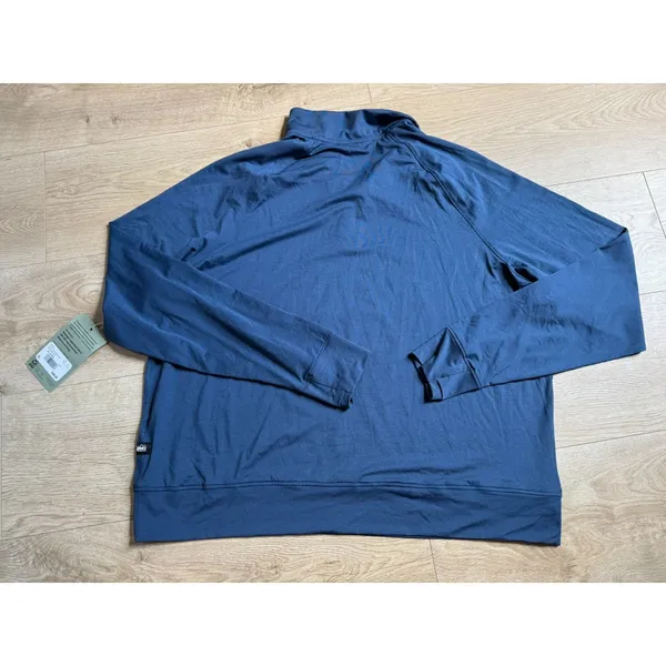 NWT Womens REI Coop active pursuits 1/4 quarter zip long sleeve pullover blue XL - Image 2